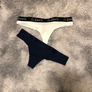 NWOT - La Senza Women's Panties - White and Black